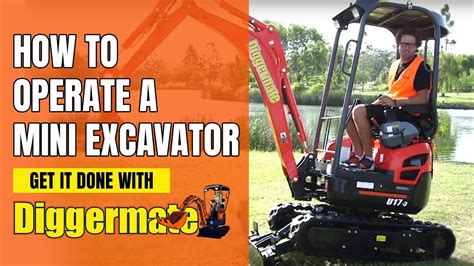 mini digger with operator|how to drive mini excavator.